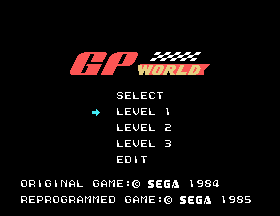 GP World Title Screen